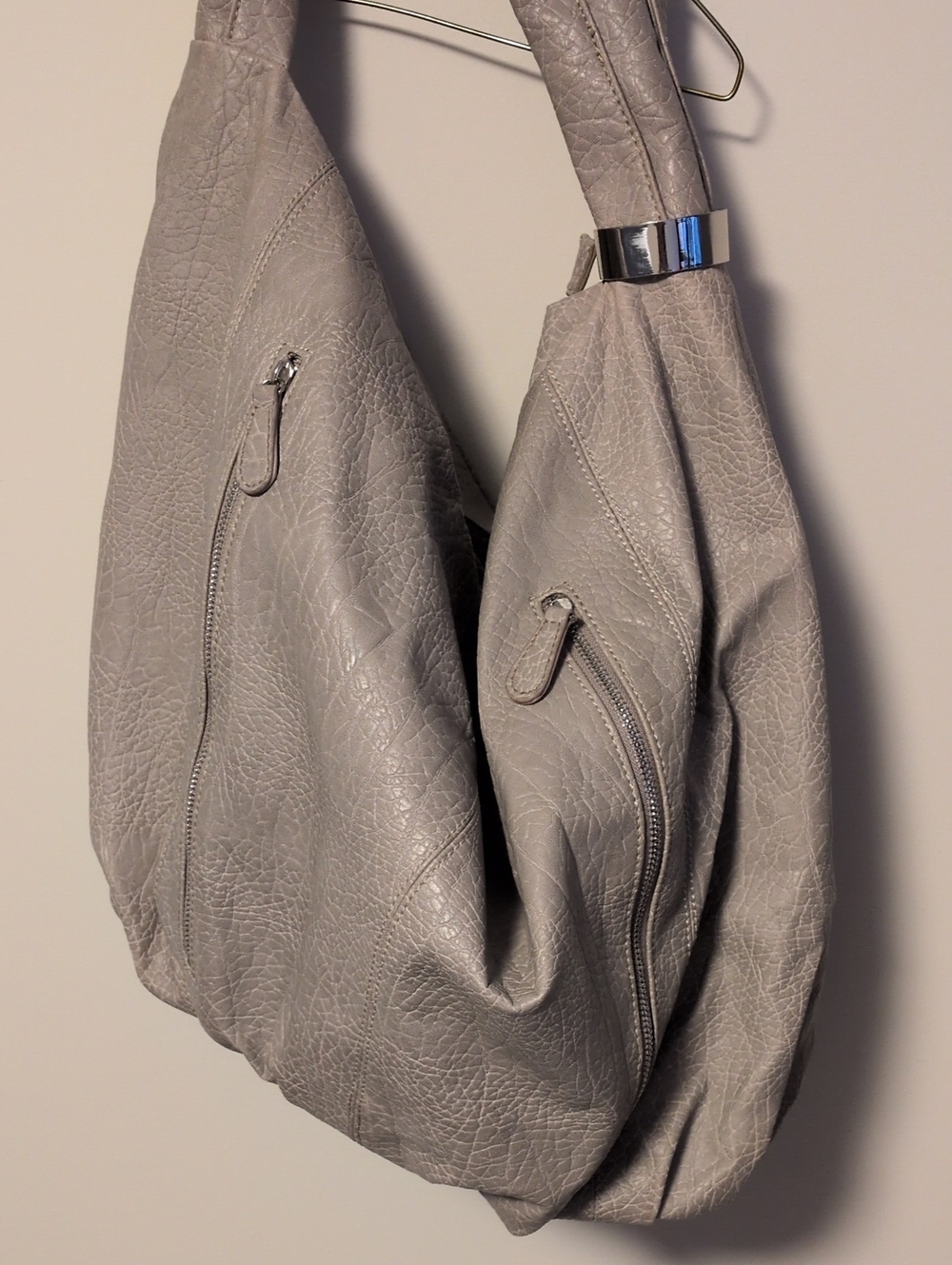 Light Gray Hobo Shoulder Bag - Chinese Laundry